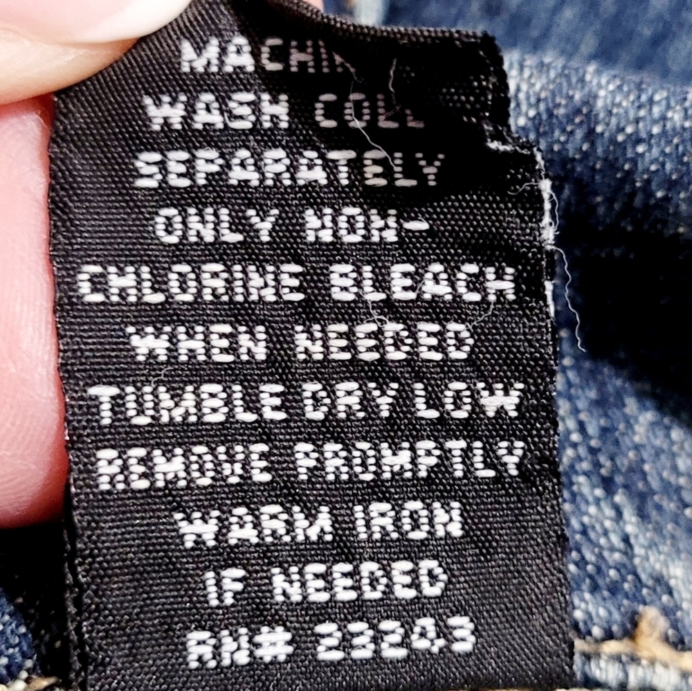 New York And Co Women’s Stretch Denim Jacket Size 4 Blue Classic Fitted Jean - Picture 13 of 14